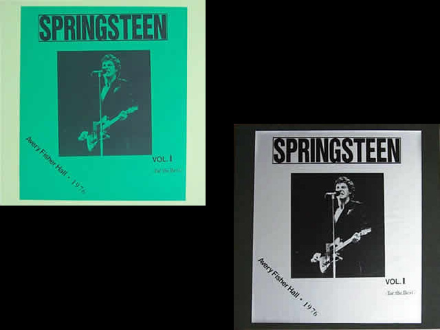 Bruce Springsteen - AVERY FISHER HALL VOL 1
